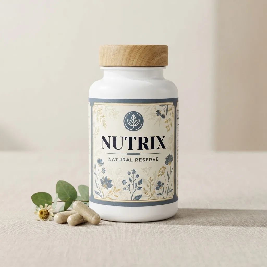 Nutrix Natural Reserve bottle with ingredients